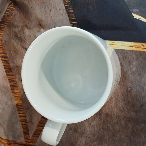 World Market Zodiac Mug Libra Large Heavy White Gold Coffee mug - Picture 4 of 5